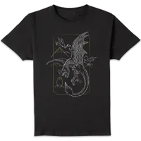 Harry Potter Hungarian Horntail Dragon Men's T-Shirt - Black
