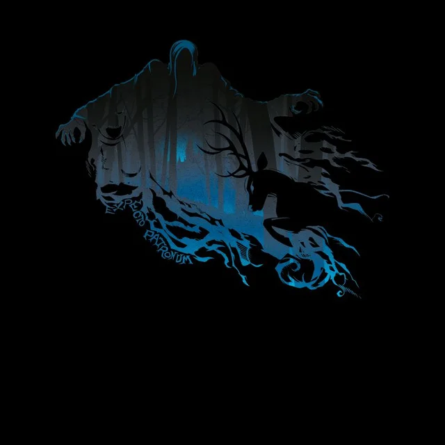 Harry Potter Dementor Silhouette Men's T-Shirt - Black