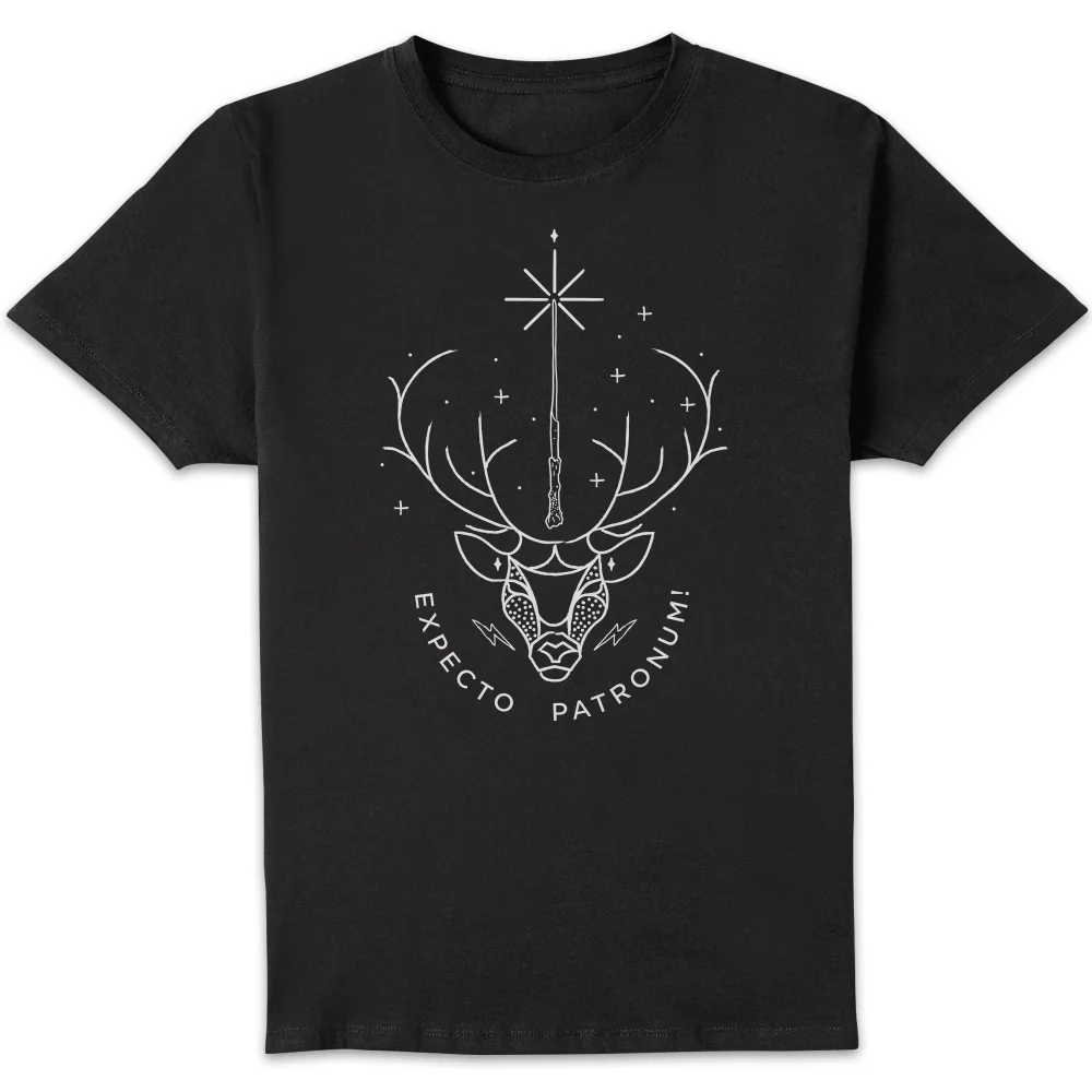Harry Potter Expecto Patronum Men's T-Shirt - Black - S Image 1