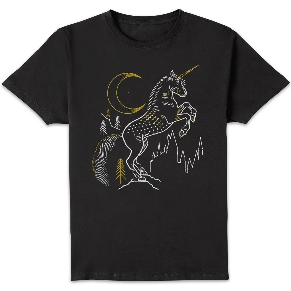 Harry Potter Unicorn Men's T-Shirt - Black - S Image 1