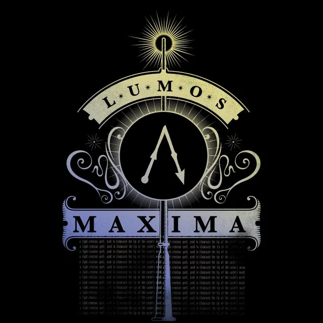 Harry Potter Lumos Maxima Men's T-Shirt - Black