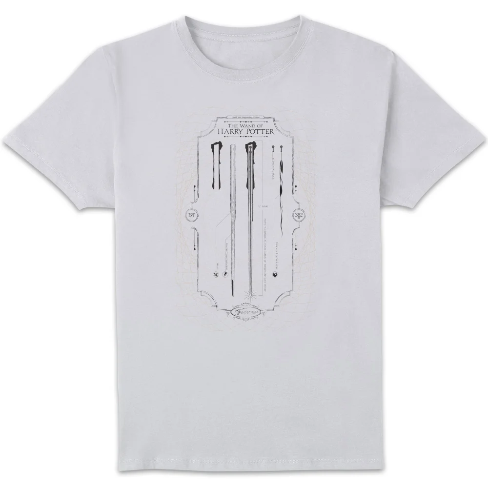 Harry Potter Wand Of Harry Potter Men's T-Shirt - White - S Image 1