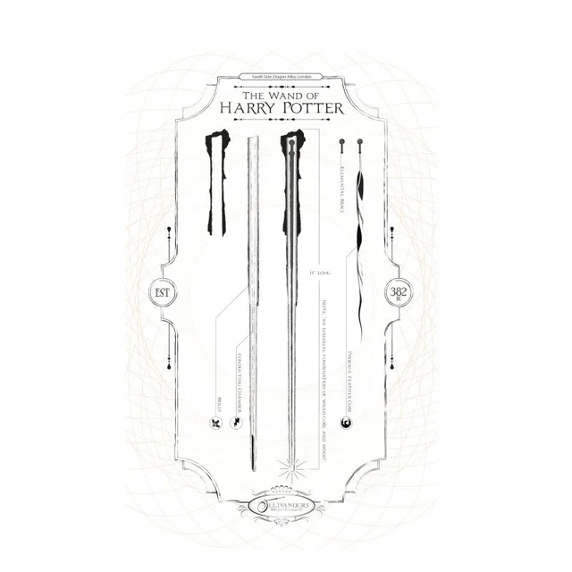 Harry Potter Wand Of Harry Potter Men's T-Shirt - White