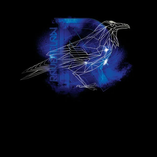 Harry Potter Ravenclaw Geometric Men's T-Shirt - Black