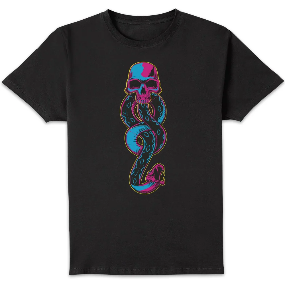 Harry Potter Dark Mark Neon Men's T-Shirt - Black - S Image 1