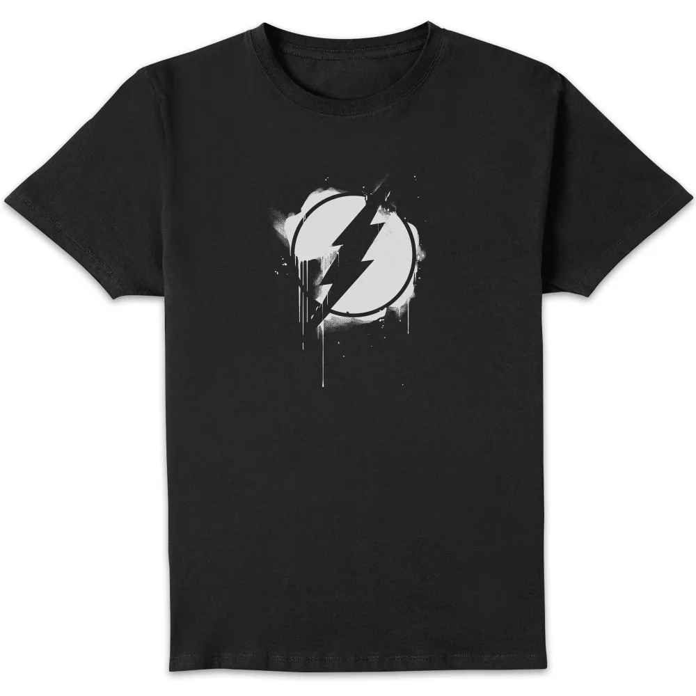 Justice League Graffiti The Flash Men's T-Shirt - Black - S Image 1