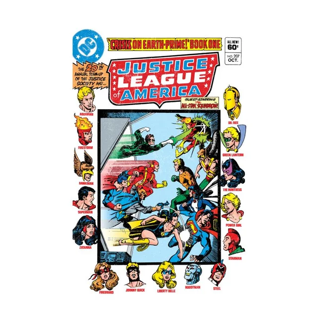 Justice League Crisis On Earth-Prime Cover Men's T-Shirt - White