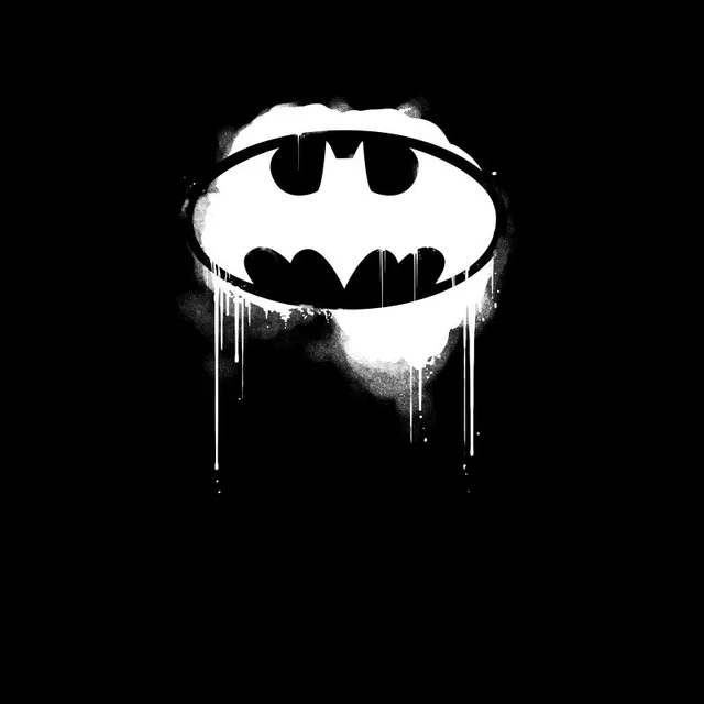 T-shirt pour homme Justice League Graffiti Batman - Noir
