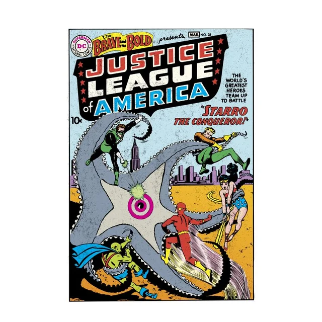 Justice League Starro The Conqueror Cover Men's T-Shirt - White