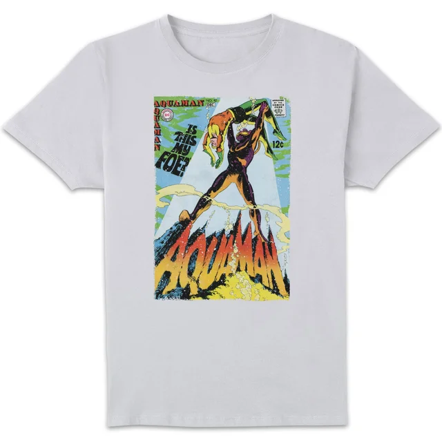 Justice League Aquaman Cover Men's T-Shirt - White