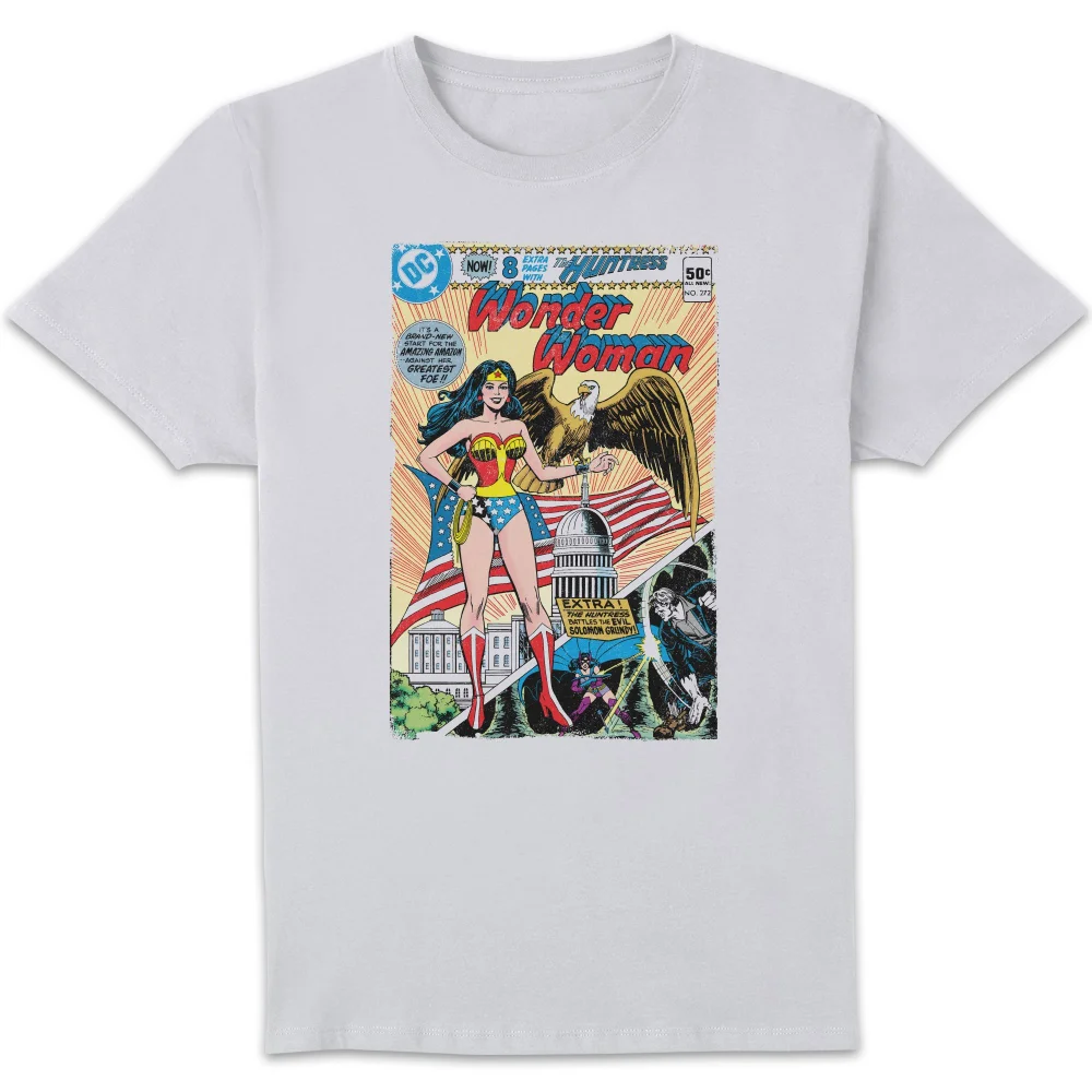 Justice League Wonder Woman Cover Men's T-Shirt - White - S Image 1