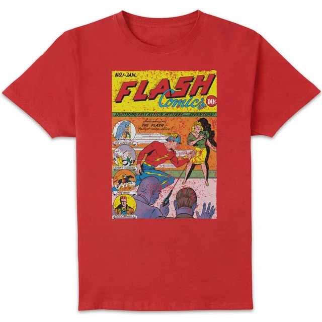 Justice League The Flash Issue One Men's T-Shirt - Red