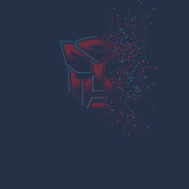 Transformers Autobot Fade Men's T-Shirt - Navy
