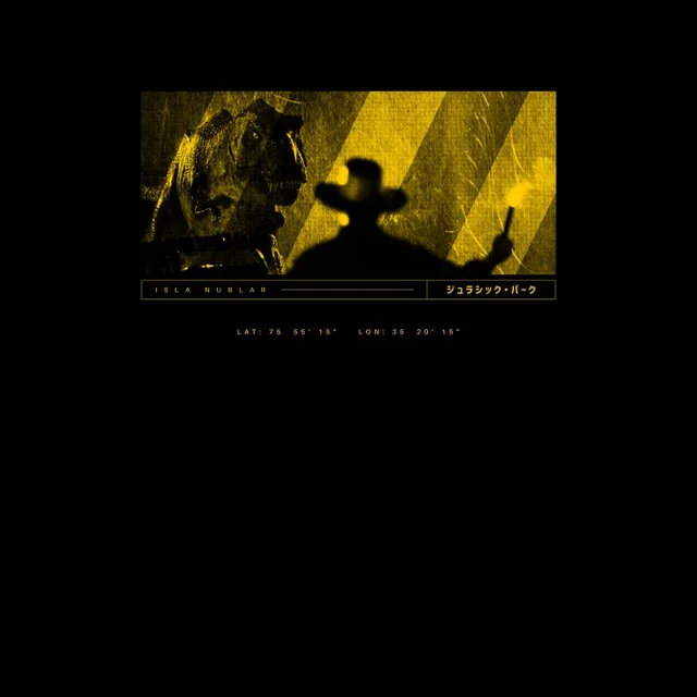 Jurassic Park Primal Isla Nublar T-Shirt Unisexe - Noir