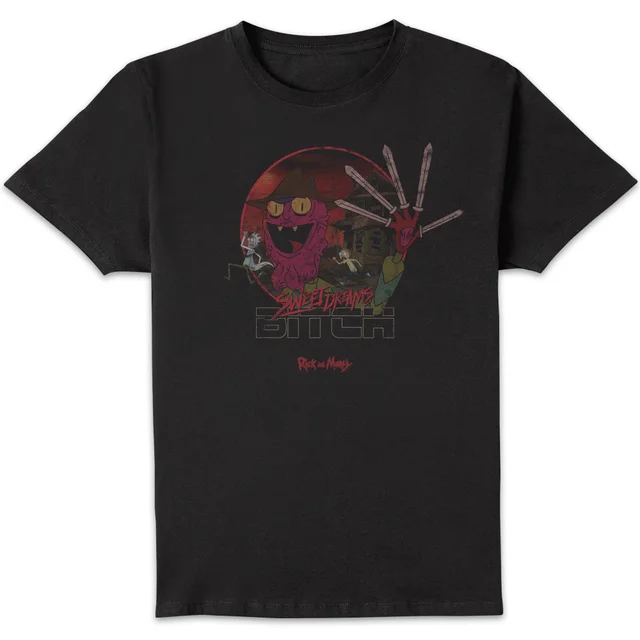 T-shirt - Rick and Morty Nightmare On Scary Street - Noir