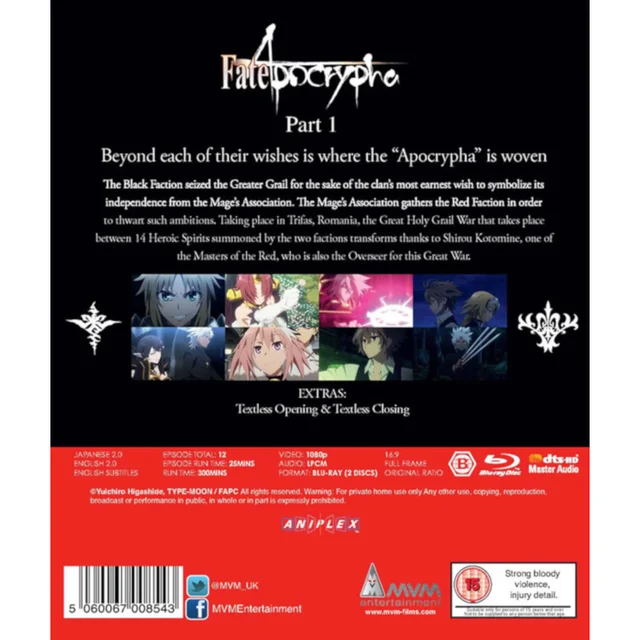 Fate /Apocrypha 1ere Partie