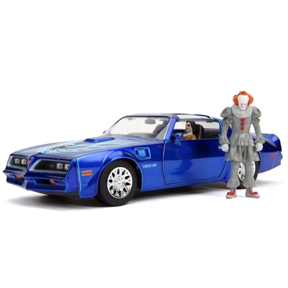 Jada Pontiac Firebird de Henry Bower et Figurine Pennywise moulée échelle 1:24 Image 1