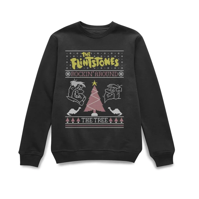 Flintstones Rockin Around The Tree Pull de Noël - Noir