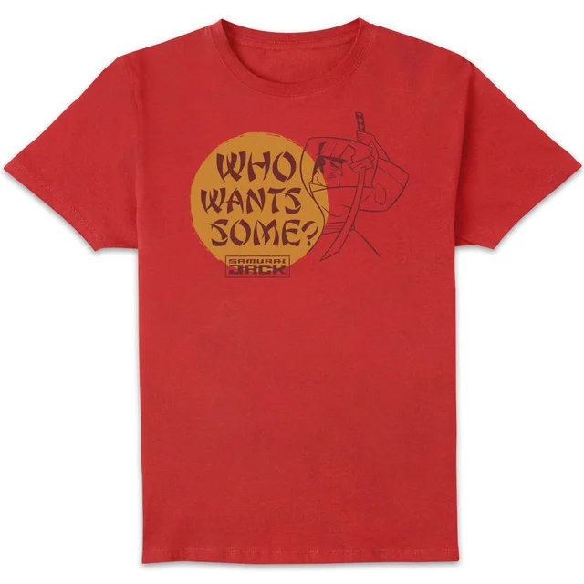 Samurai Jack Who Wants Some Men's T-Shirt - Red