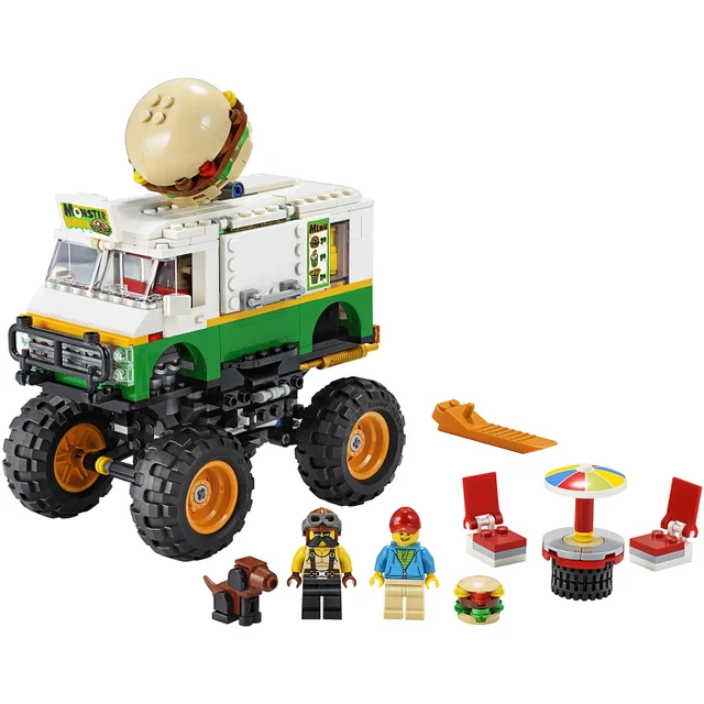 LEGO Creator : Ensemble de Jeux de Construction le Monster Truck Hamburgers 3 en 1 (31104)