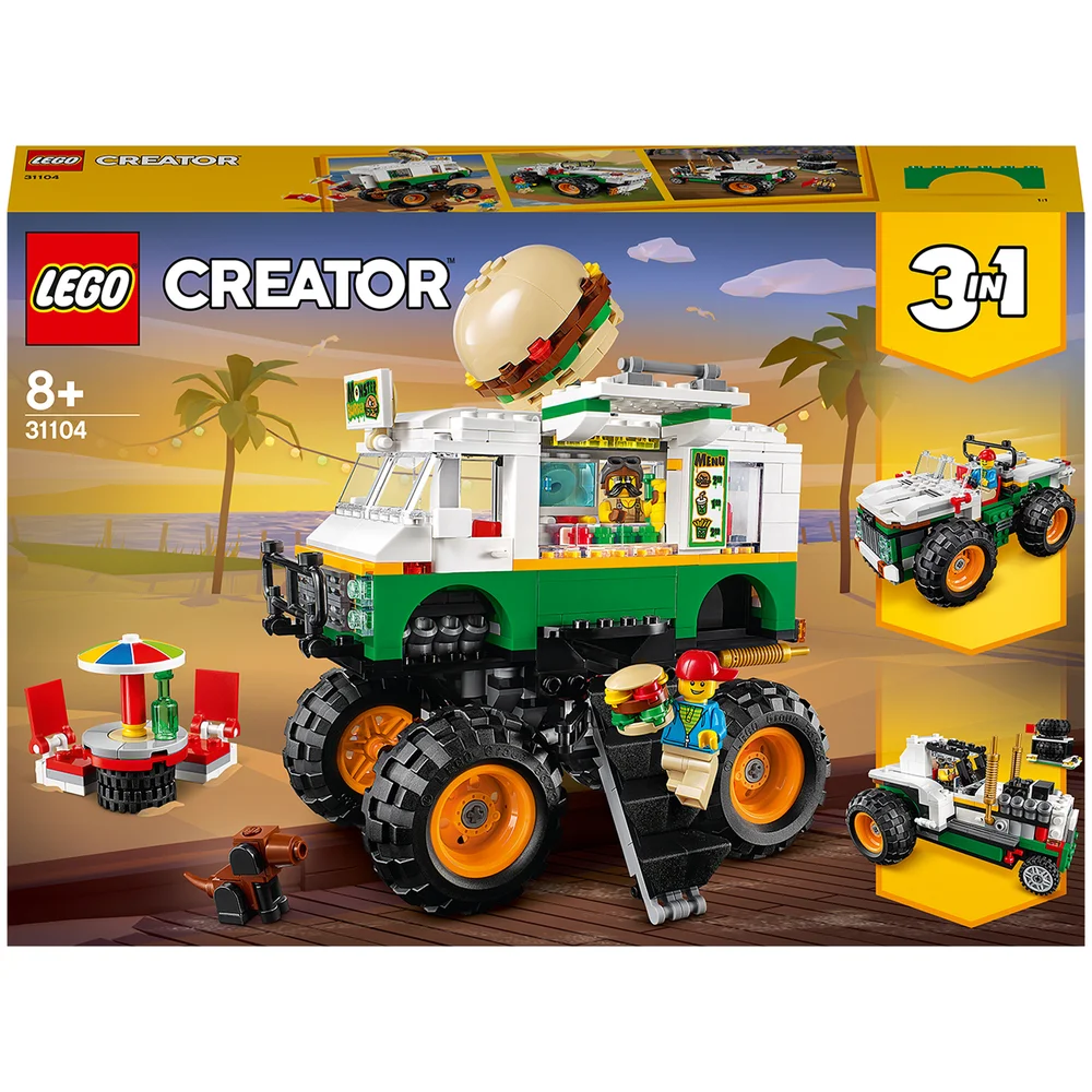 LEGO Creator : Ensemble de Jeux de Construction le Monster Truck Hamburgers 3 en 1 (31104) Image 1