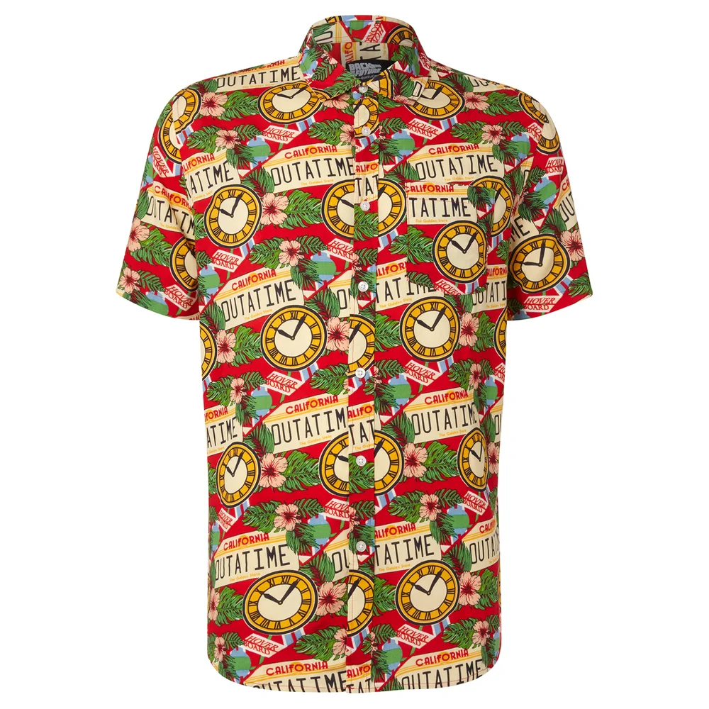 Limited Edition Back to the Future Floral Printed Shirt - Zavvi Exclusive - M Image 1