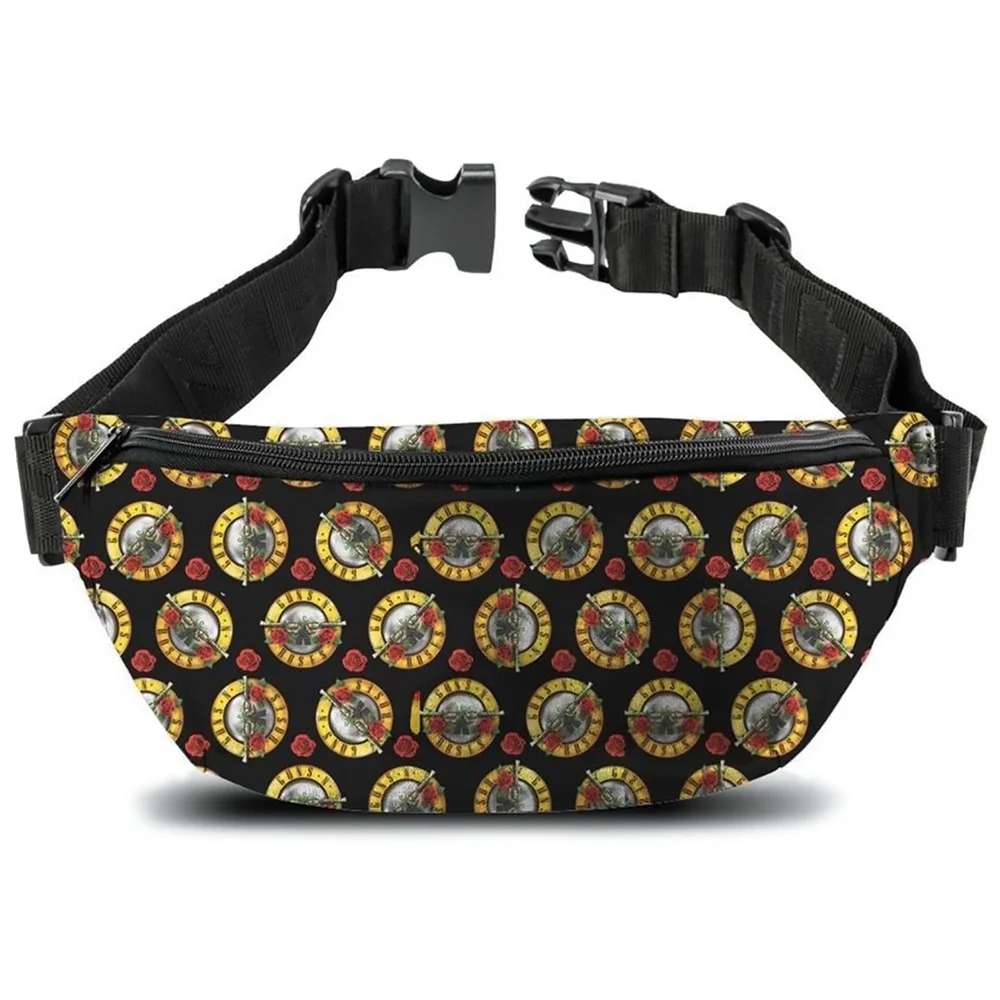 Rocksax Guns 'N' Roses Roses All-Over Bum Bag Image 1