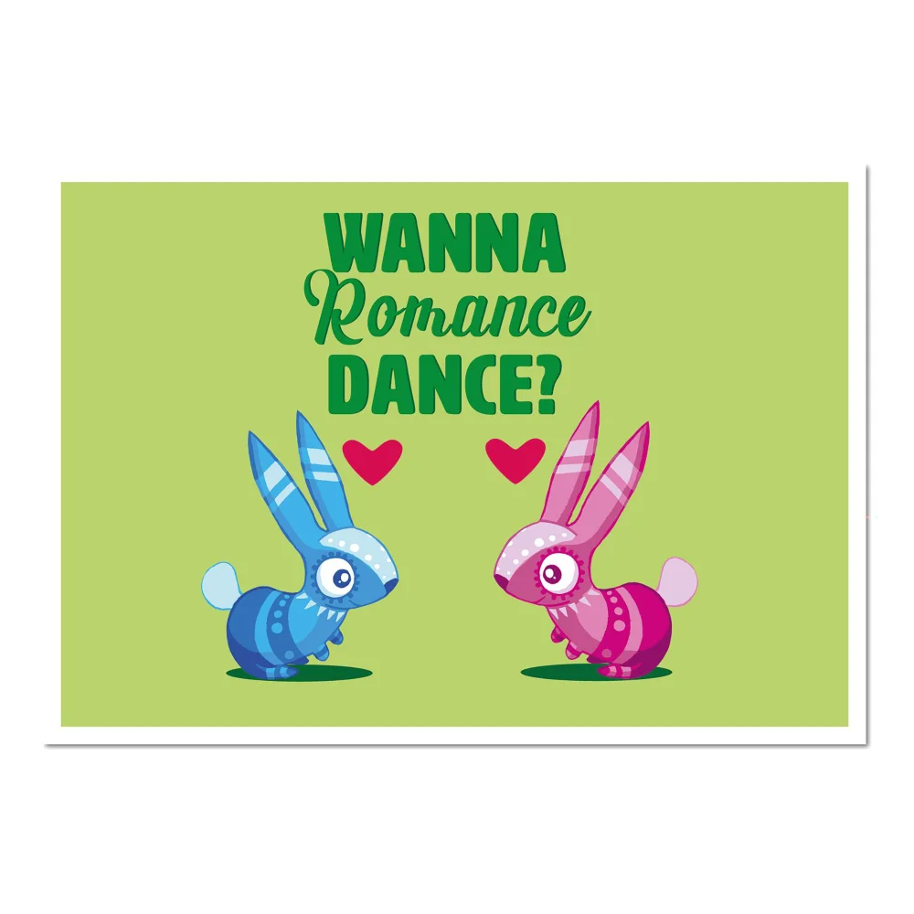 Viva Piñata Wanna Romance Dance Rabbit Art Print Giclee Art Print - A3 - Print Only Image 1