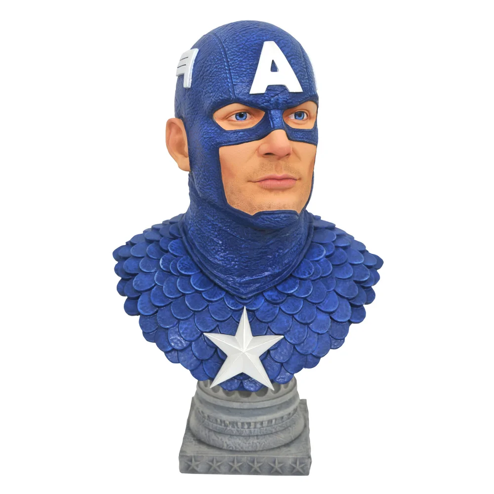 Diamond Select Marvel Legends en 3D Buste à l'échelle 1/2 - Captain America Image 1