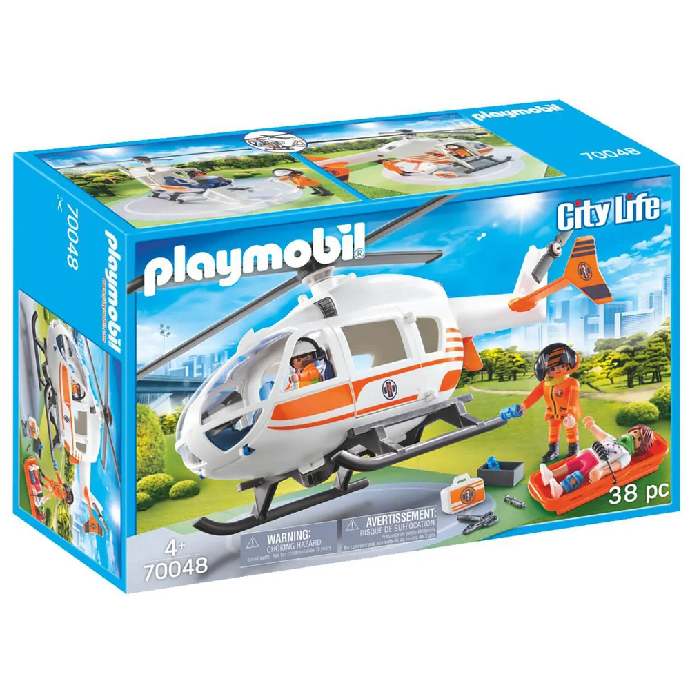 Playmobil City Life Hélicoptère de secours (70048) Image 1
