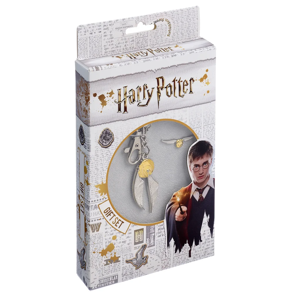 Collier et boucles d'oreilles Snitch Doré, Coffret cadeau Harry Potter Image 1