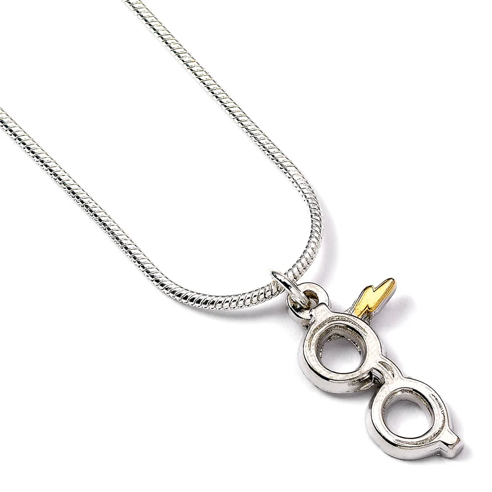 Collier Eclair et Lunettes en métal argenté Harry Potter Image 1