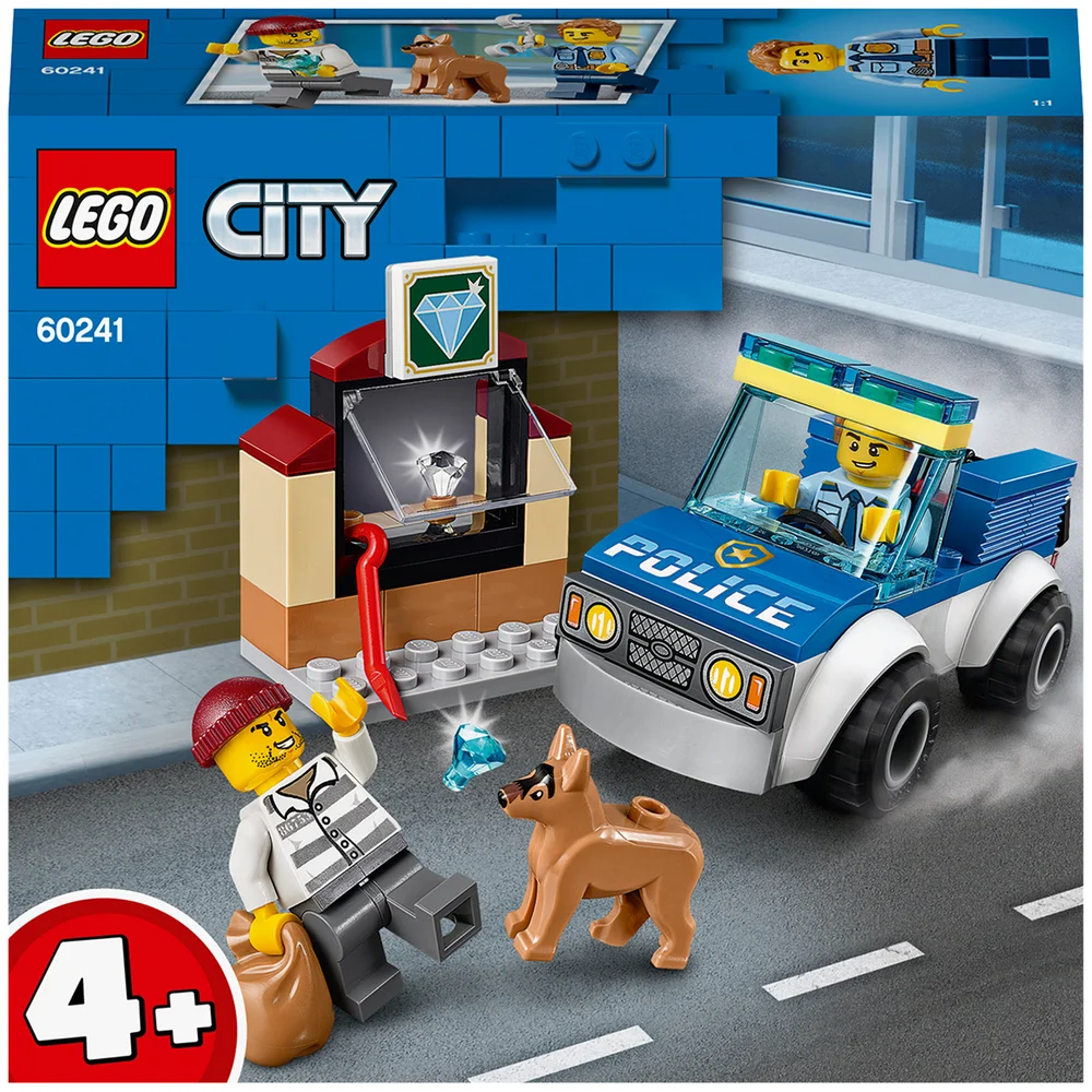 LEGO 4+ City : Ensemble de Jeu de Construction L'unité cynophile de la police (60241) Image 1