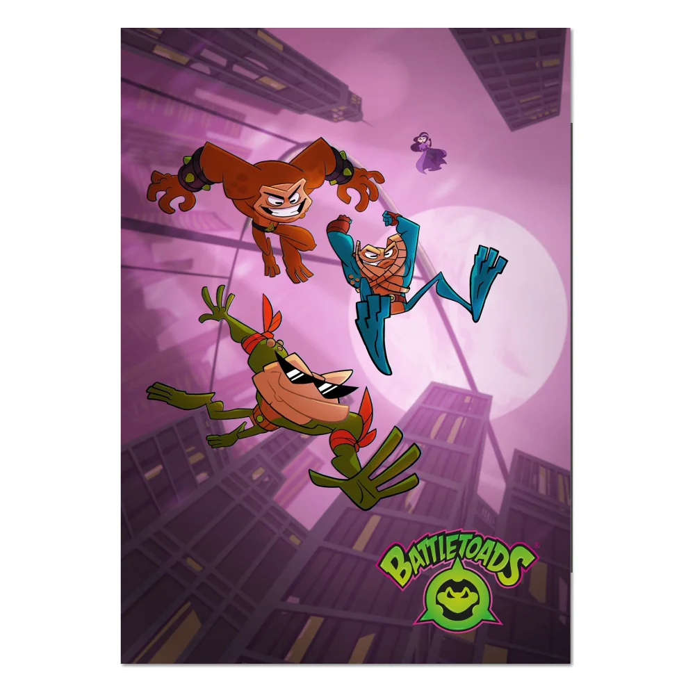 Battletoads Hop Giclee Art Print - A4 - Print Only Image 1