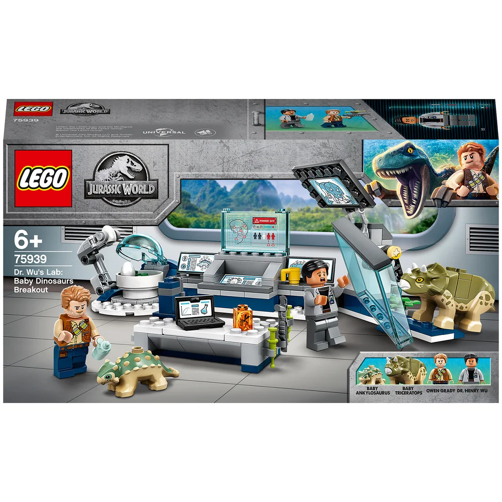 LEGO Jurassic World : Le labo de Dr Wu : l'évasion des bébés dinosaures Jouet (75939) Image 1