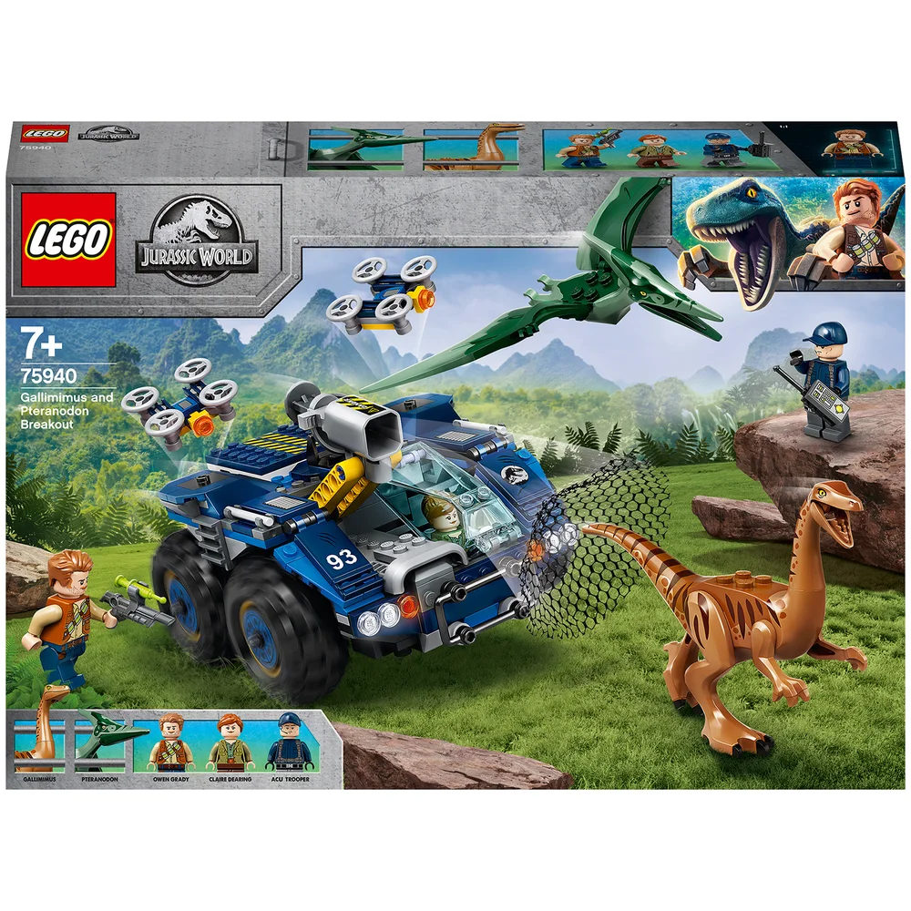 LEGO Jurassic World 75940 L'évasion du Gallimimus et du Ptéranodon Image 1