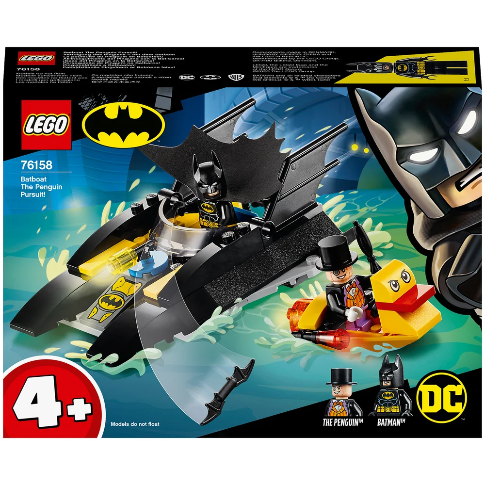 LEGO DC Batman La poursuite du Pingouin en Batbateau Jouet (76158) Image 1