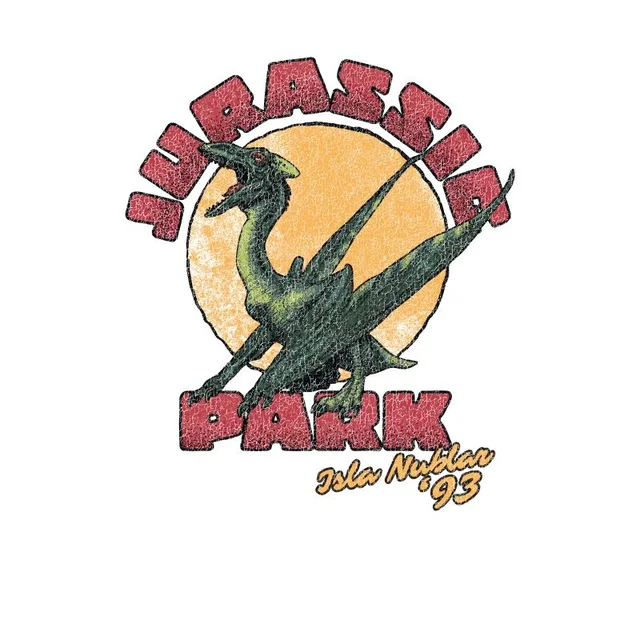 T-shirt Jurassic Park Winged Threat - Blanc - Unisexe