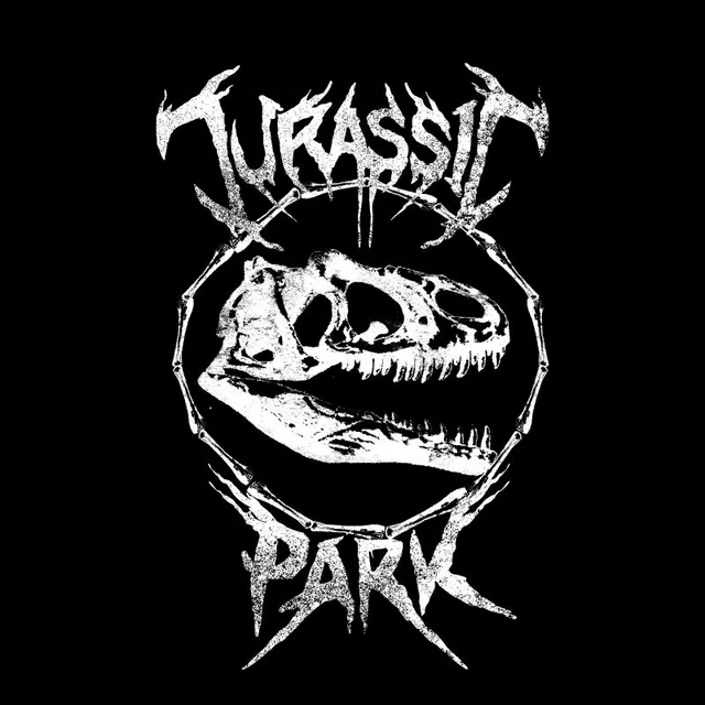T-shirt Jurassic Park Bones Rex - Noir - Unisexe
