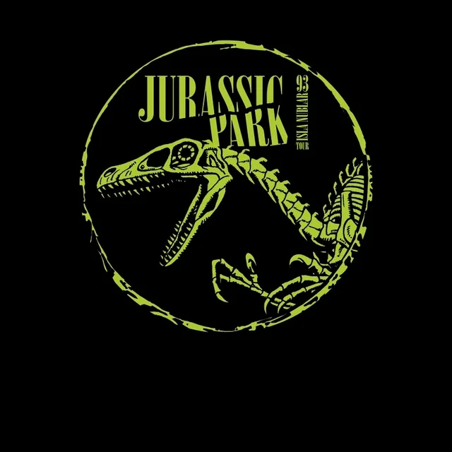 T-shirt Jurassic Park Skell - Noir - Unisexe