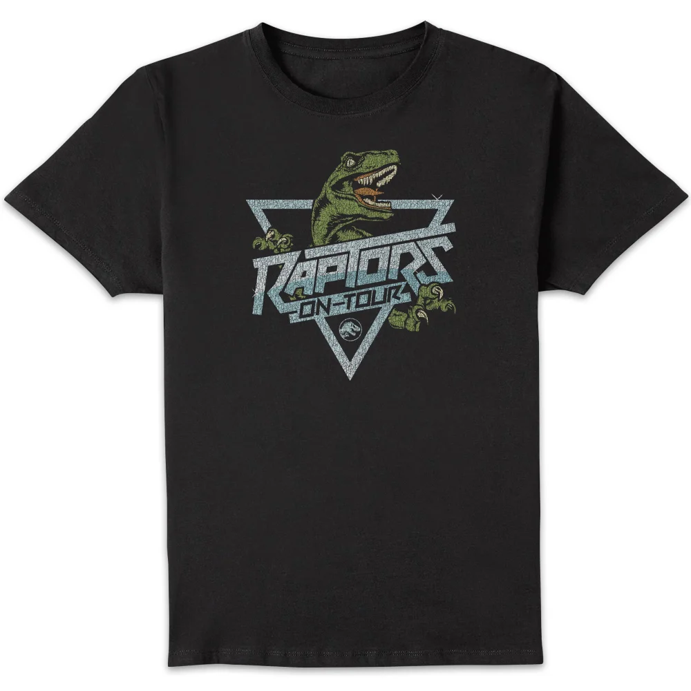 T-shirt Jurassic Park Raptors On Tour Stroke - Noir - Homme - S Image 1
