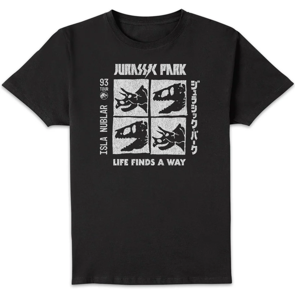 T-shirt Jurassic Park The Faces - Noir - Homme - S Image 1