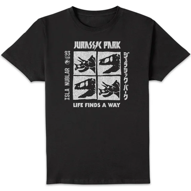 T-shirt Jurassic Park The Faces - Noir - Homme