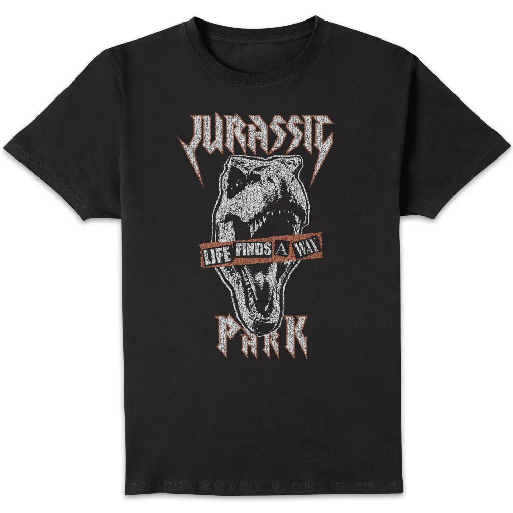 T-shirt Jurassic Park Rex Punk - Noir - Homme - S Image 1