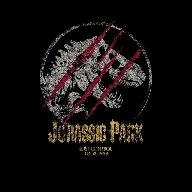 T-shirt Jurassic Park Lost Control - Noir - Homme