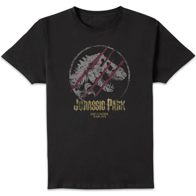 T-shirt Jurassic Park Lost Control - Noir - Homme