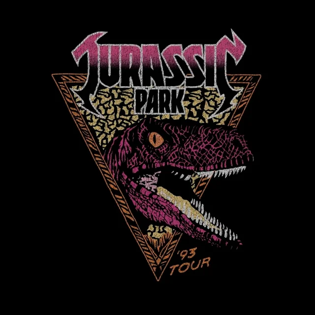 T-shirt Jurassic Park Raptor - Noir - Homme