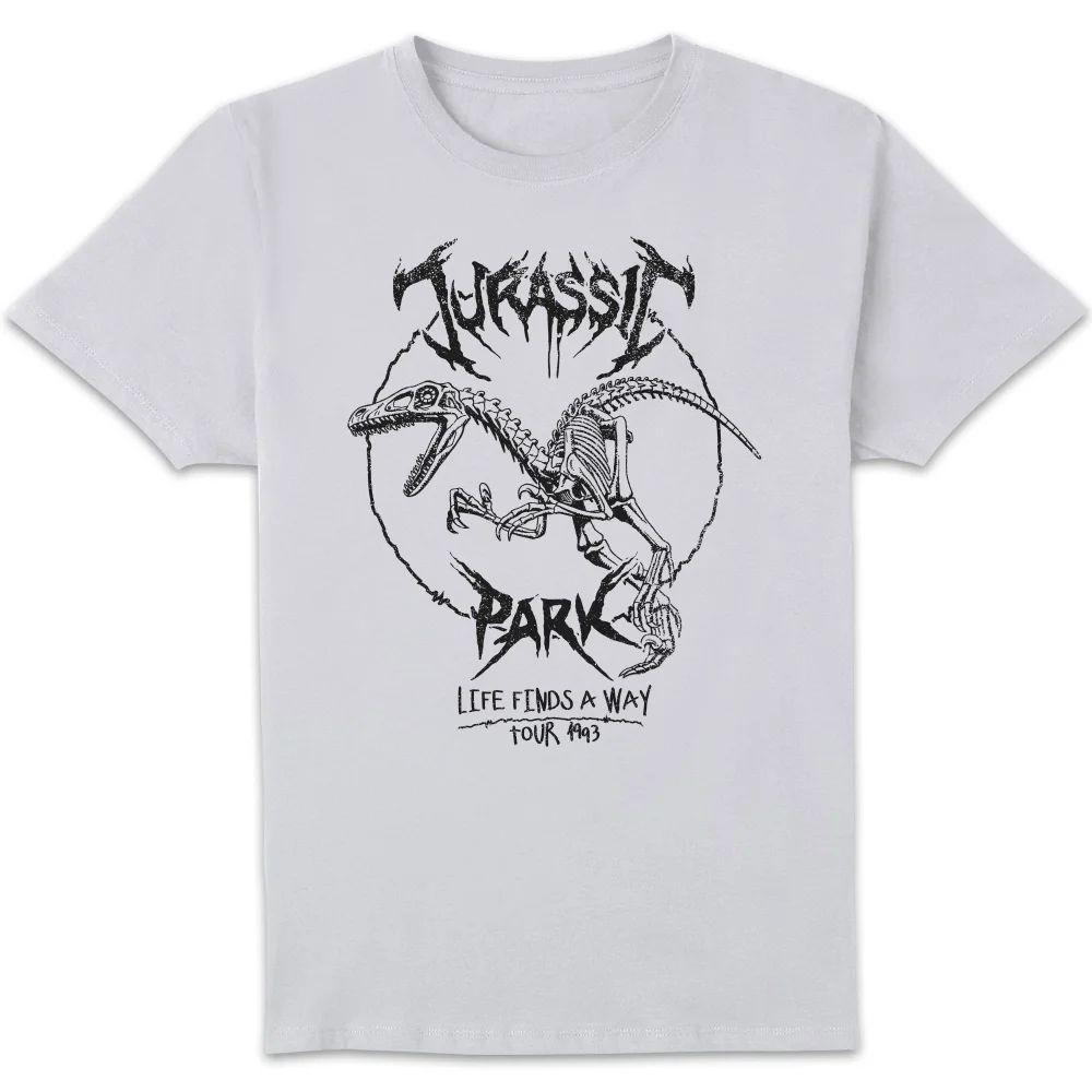 T-shirt Jurassic Park Raptor Drawn - Blanc - Homme - S Image 1