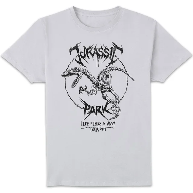 T-shirt Jurassic Park Raptor Drawn - Blanc - Homme