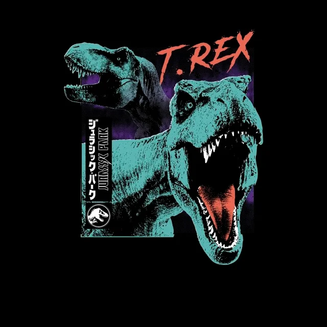T-shirt Jurassic Park T-REXES - Noir - Homme